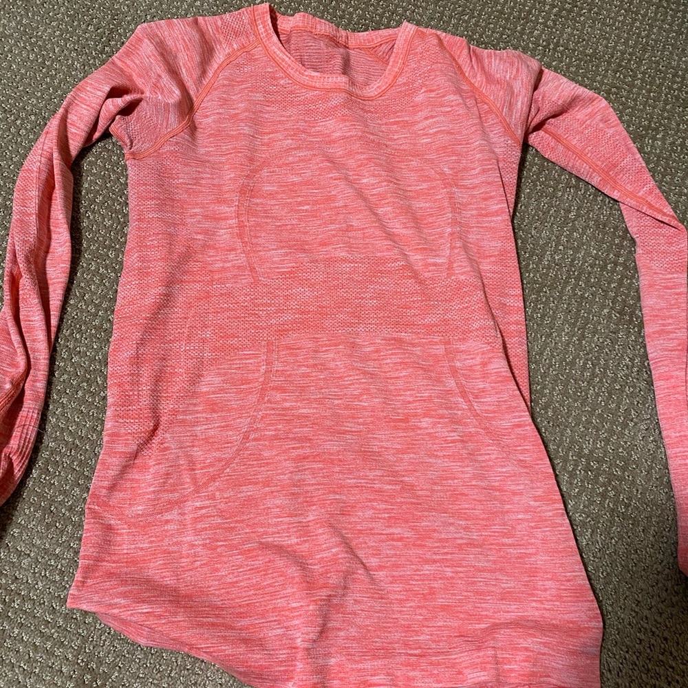 Pink lululemon long sleeve